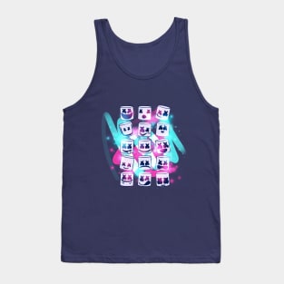 Marshmello Neon smile Tank Top